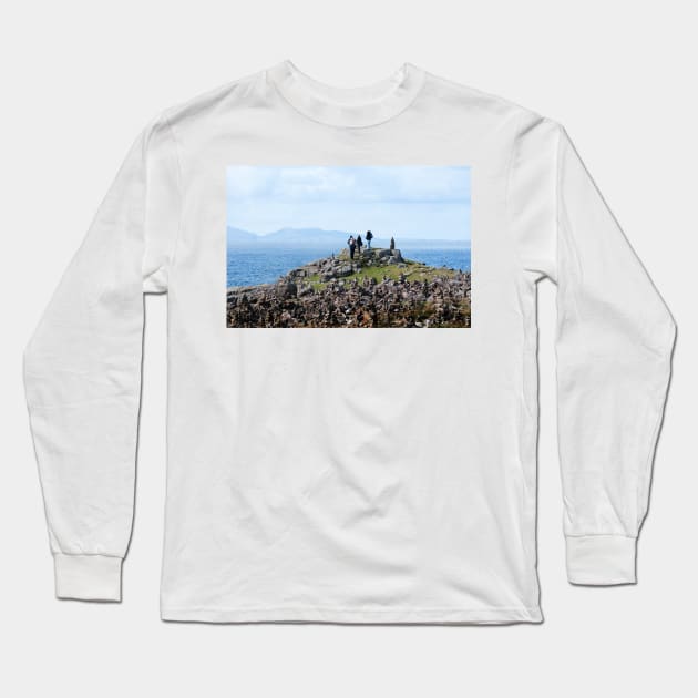 Among the cairns: Neist Point, Isle of Skye, Scotland Long Sleeve T-Shirt by richflintphoto